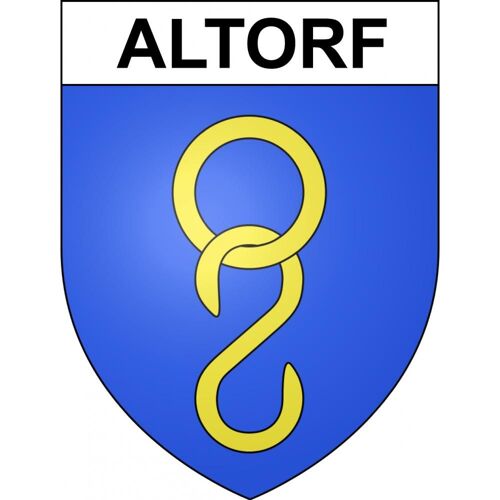 Altorf 67 Ville Sticker Blason Écusson Autocollant Adhésif - 12 Cm
