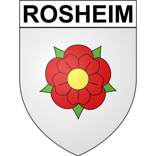 Rosheim 67 Ville Sticker Blason Écusson Autocollant Adhésif - 8 Cm