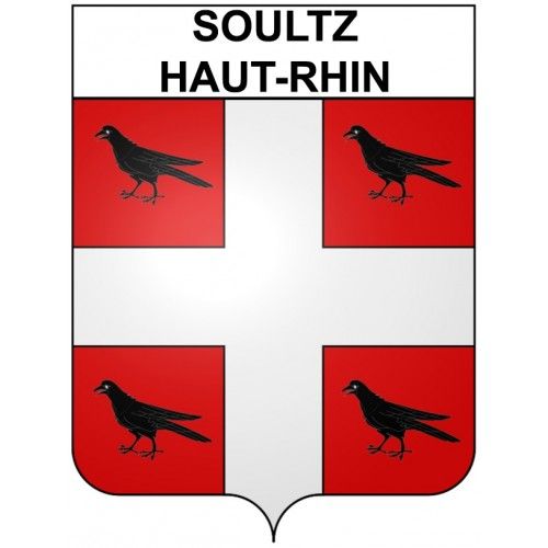 Soultz-Haut-Rhin 68 Ville Stickers Blason Autocollant Adhésif - 17 Cm