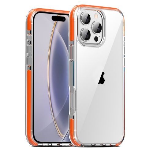 Coque Tpe Airbag Tpu + Pc Pour Iphone 16 Plus - Couverture Complète (Orange)