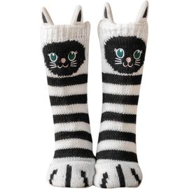 Kalanka-Chaussettes Chaussons Femme Hiver Chaud Antidérapantes Thermique Pantoufles Chaussettes, Femme Noël Épais Chaussettes À La Maison,Taille 36-41