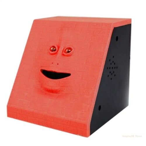 Rouge de musique - Y4UD Automatique Musique Tirelire Sensorielle pour Jeu Ensemble Visage Souriant Tirelire pour Toddl