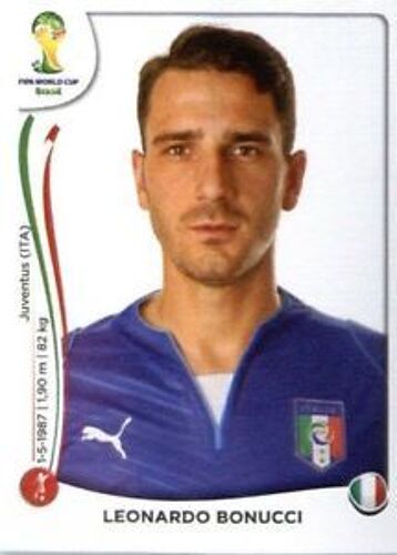 Vignette Panini Fifa World Cup Brazil 2014 N°321 : Leonardo Bonucci