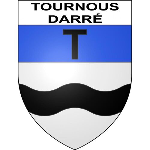Tournous-Darré 65 Ville Sticker Blason Écusson Autocollant Adhésif - 8 Cm