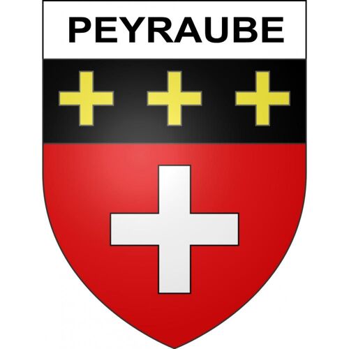 Peyraube 65 Ville Sticker Blason Écusson Autocollant Adhésif - 17 Cm