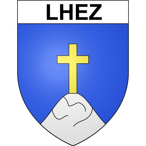 Lhez 65 Ville Sticker Blason Écusson Autocollant Adhésif - 4 Cm