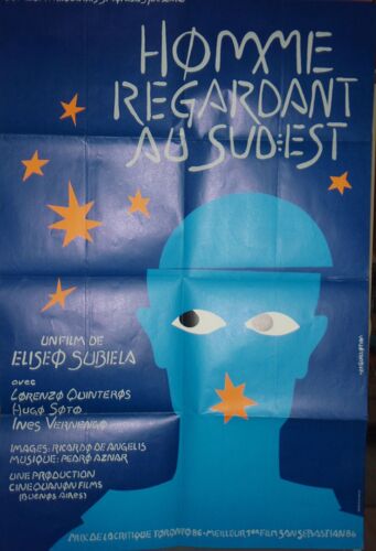 Homme Regardant Au Sud-Est - 1986 - Affiche Originale Pliée 80 X 120 - Cinéma Argentin - Psychiatrie -Extraterrestre