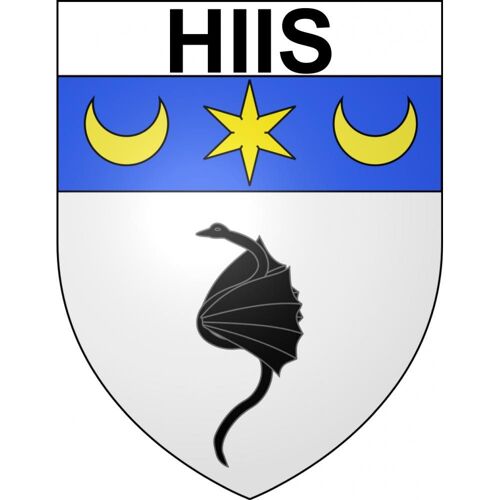 Hiis 65 Ville Sticker Blason Écusson Autocollant Adhésif - 25 Cm
