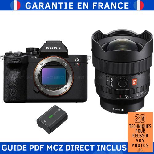 Sony A7R V + FE 14mm f/1.8 GM + 1 Sony NP-FZ100 + Guide PDF MCZ DIRECT '20 TECHNIQUES POUR RÉUSSIR VOS PHOTOS'
