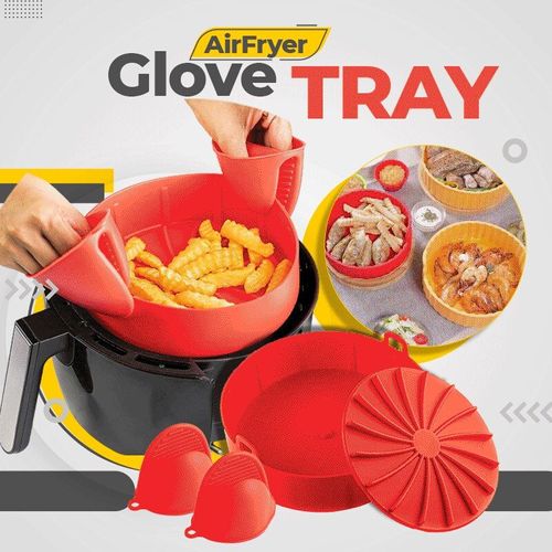 Plateau en Silicone pour friteuse à Air, sans BPA, Barbecue, plaque, friteuse, four, moule de cuisson, Pot, accessoire de cuisine réutilisable