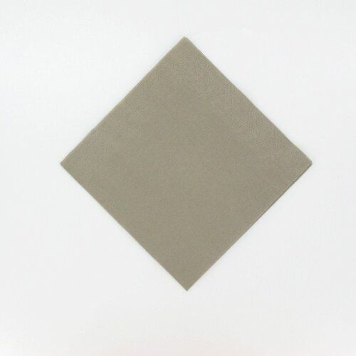 25 Serviettes Papier Airlaid 40cm Taupe