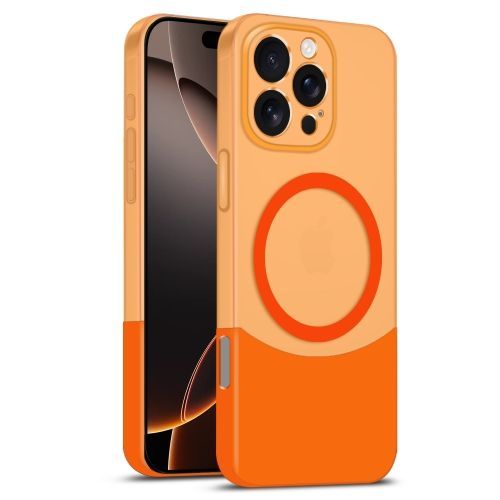 Étui Magsafe Bicolore Orange Pour Iphone 16 Plus