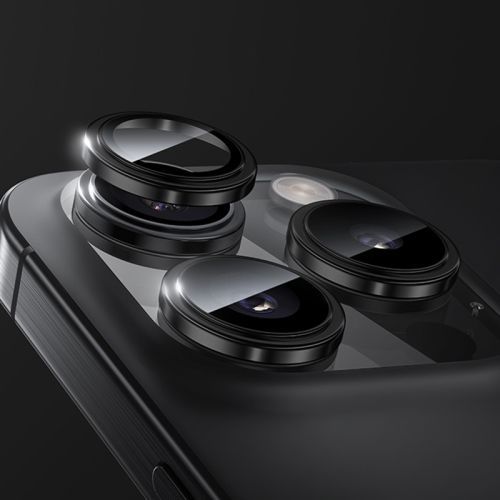 Film De Protection En Métal Unique Benks King Kong Pour Objectif Iphone 16 (Noir)