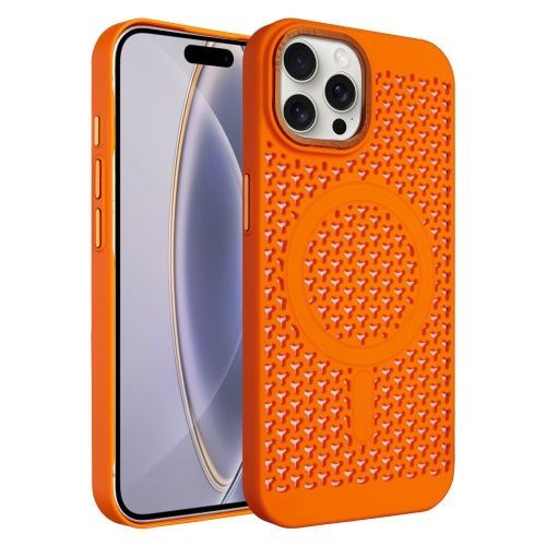 Étui Magsafe Orange Pour Iphone 16 Plus - Refroidissement Ice Feeling