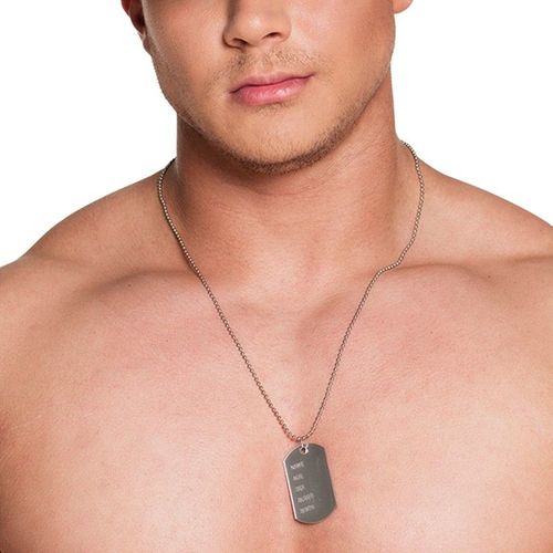 Collier Plaque Militaire