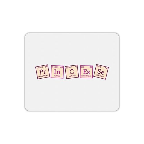 Tapis de souris rectangle chimie princesse couleur