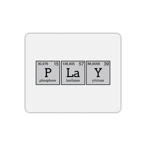 Tapis de souris rectangle imprimé chimie play