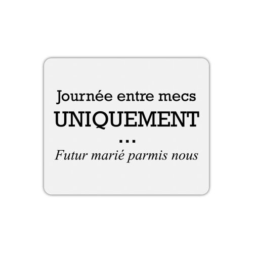 Tapis de souris rectangle enterrement vie garçon 2