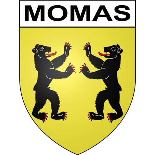 Momas 64 Ville Sticker Blason Écusson Autocollant Adhésif - 25 Cm