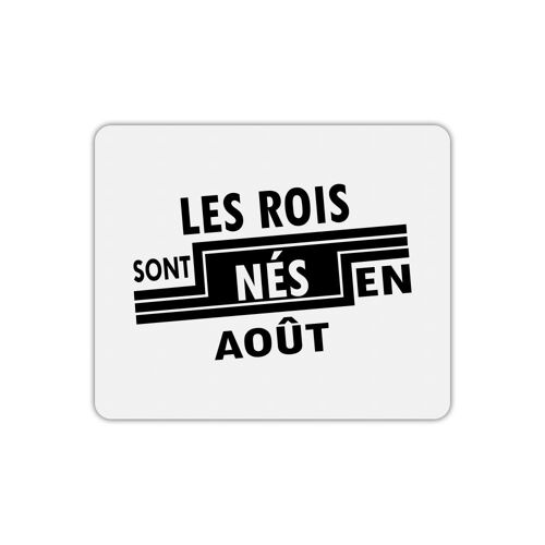 Tapis de souris rectangle roi nés en août