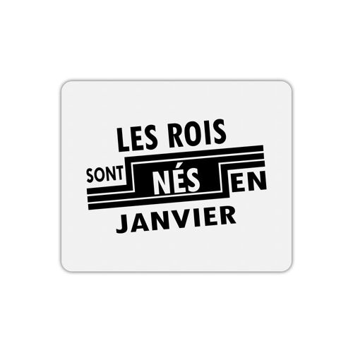 Tapis de souris rectangle roi nés en janvier