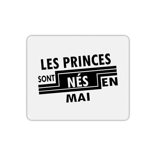 Tapis de souris rectangle princes nés en mai