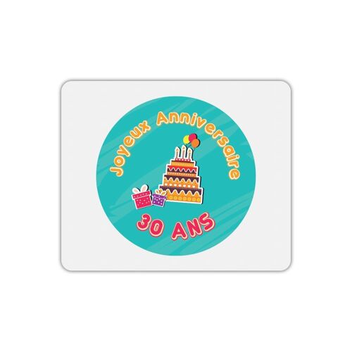 Tapis de souris joyeux anniversaire 30 ans