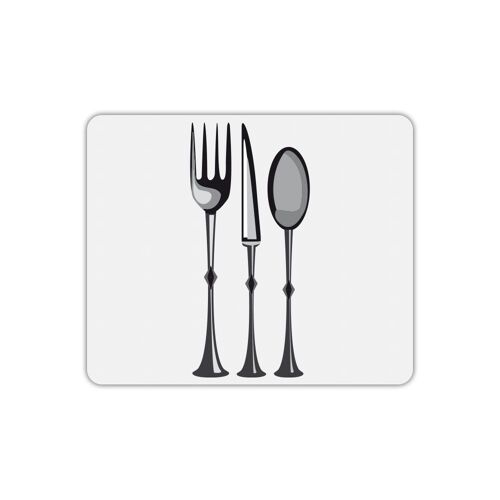 Tapis de souris rectangle imprimé couvert cuisine