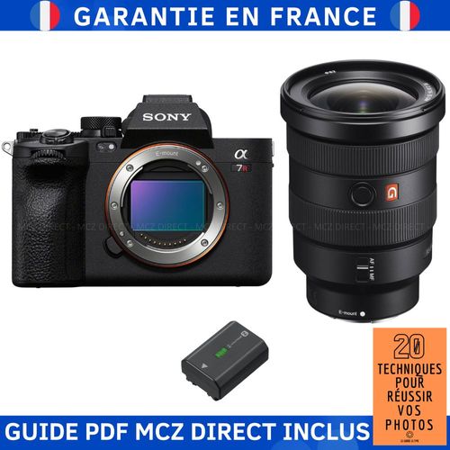 Sony A7R V + FE 16-35mm f/2.8 GM + 1 Sony NP-FZ100 + Guide PDF MCZ DIRECT '20 TECHNIQUES POUR RÉUSSIR VOS PHOTOS'