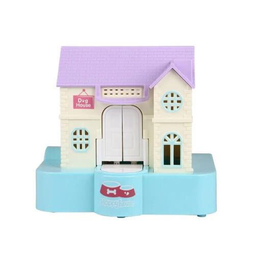 Bleu - Tirelire électronique automatique pour enfants, boîte d'économie d'argent, jouet de vol de pièces de monnaie de chien de maison mignon, cadeau d'économie de pièces de monnaie