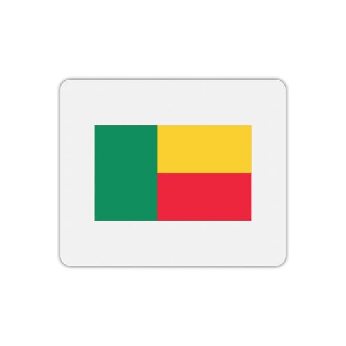 Tapis de souris rectangle imprimé drapeau bénin