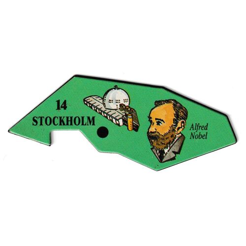 14 - Magnet Le Gaulois - Ville Du Monde - Stockholm - Alfred Nobel