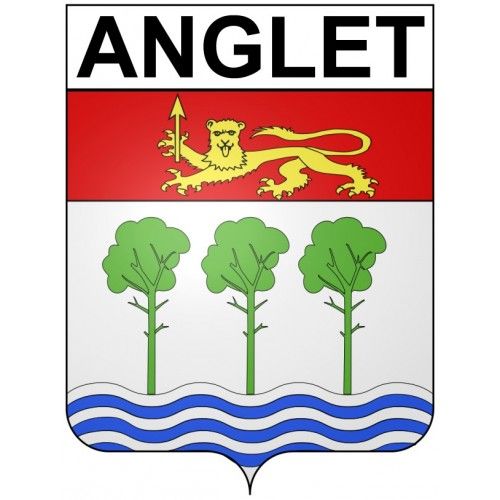 Anglet 64 Ville Stickers Blason Autocollant Adhésif - 17 Cm