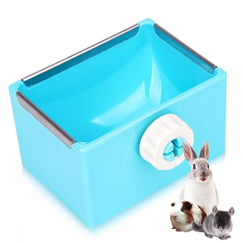 Bol D'alimentation Pour Animaux De Compagnie, Rectangulaire, Cage À Fixer En Plastique, Distributeur D'eau, Pour Lapins, Chats, Oiseaux, Livraison Directe