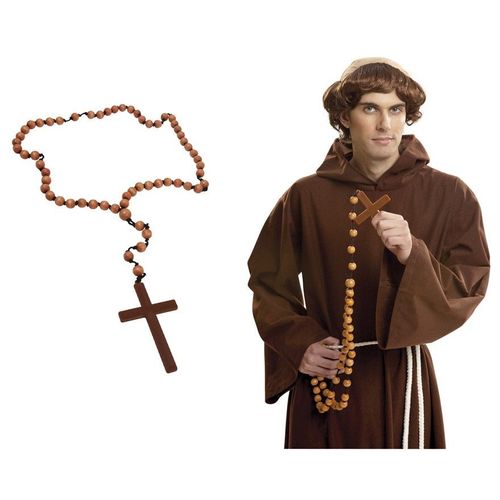 Collier De Croix En Bois (Taille Unique)