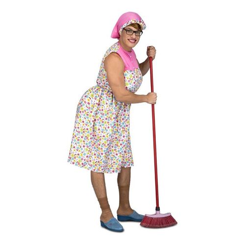 Déguisement De Femme Bobonne Voisine Du 2ème Étage Pour Homme (Taille M/L)