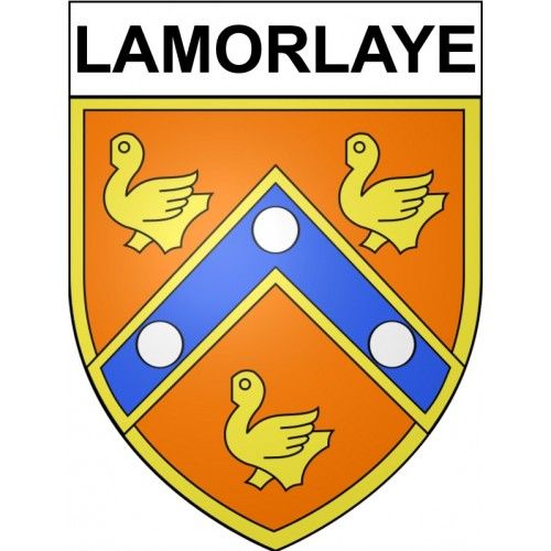 Lamorlaye 60 Ville Stickers Blason Autocollant Adhésif - 12 Cm