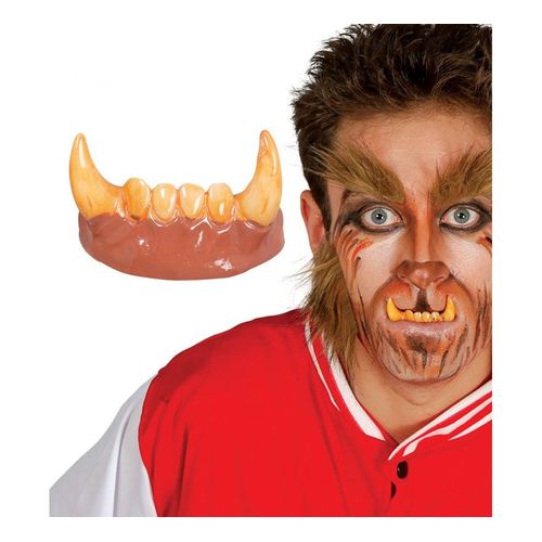 Dents Avec Des Crocs De Loup Garou (Taille Unique)
