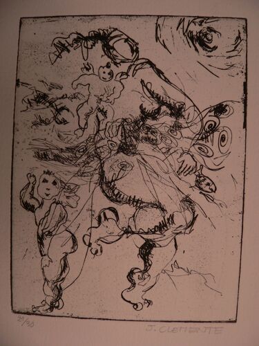 Gravure 21/30 De J. Clemente - Saint Etienne