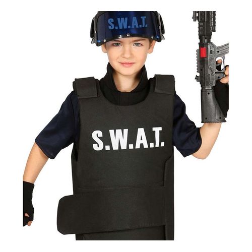 Gilet Pare Balles Police Swat Pour Enfants (Taille Unique Enfants)