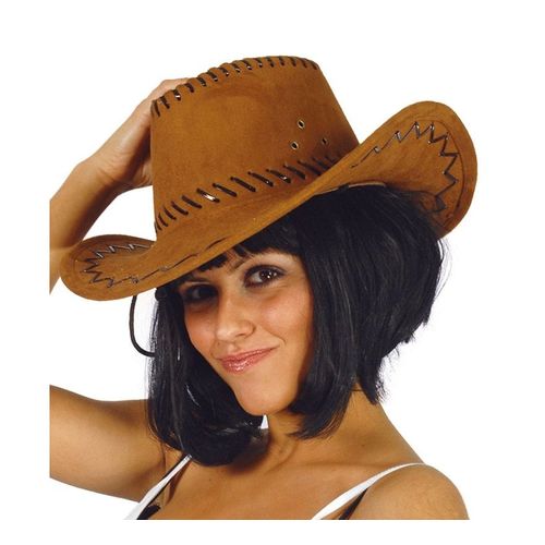 Chapeau Cowboy Marron (Taille Unique)