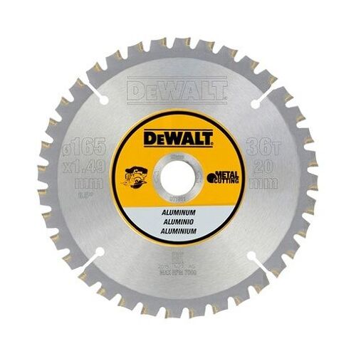 Dewalt DT1911 lame de scie circulaire - 165 x 20 x 36t - aluminium