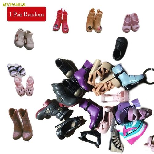 Bottes À Talons Hauts, 1 Paire, Chaussures À La Mode, Jouets Mignons, Vêtements De Bricolage Pour Accessoires De Poupée, Décoration De Maison De Poupée, Styles De Couleurs Aléatoires