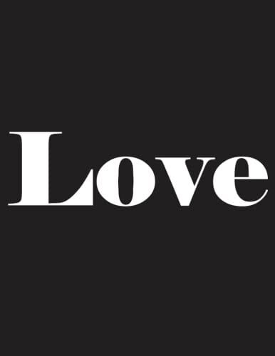 Love: A Decorative Book Perfect For Stacking On Coffee Tables & Bookshelves Customized Interior Design & Home Decor (Dot Grid Interior - Black)
