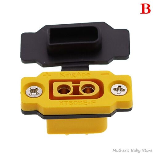 Connecteur Mâle En Laiton Plaqué Or Pour Xt60be-F Avec Couvercle Anti-Poussière, Capuchon De Manchon De Protection De Prise En Pvc Pour Accessoires De Bricolage Rc 1 Pièce