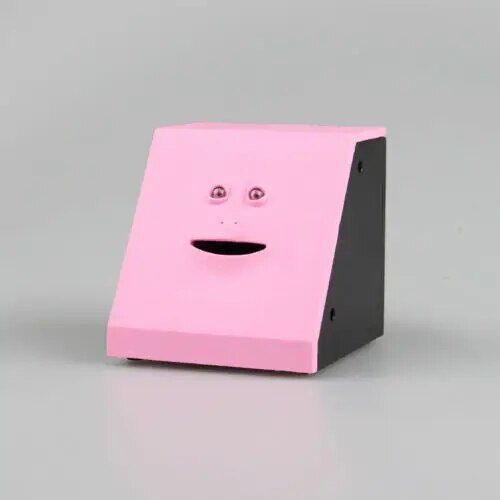 Surface Rose - Tirelire À Induction Avec Visage Créatif Pour Enfants, Coffre-Fort Mignon, Tirelire, Cadeau D'anniversaire, Cadeau De Noël