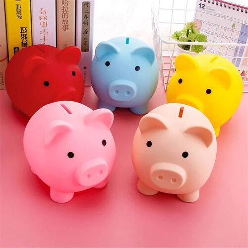 Pkl - Petite tirelire de dessin animé pour enfants, tirelire, jouets bancaires, cadeau, décor de stockage, boîte d'économie d'argent, tirelire pour enfants