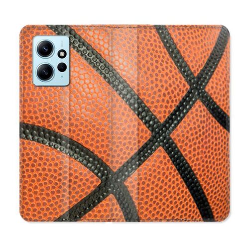 Housse Cuir Portefeuille Pour Xiaomi Redmi Note 12 4g Sport Ballon Basket