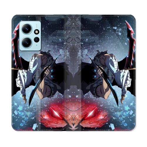 Housse Cuir Portefeuille Pour Xiaomi Redmi Note 12 4g Manga Solo Leveling Sung Epee
