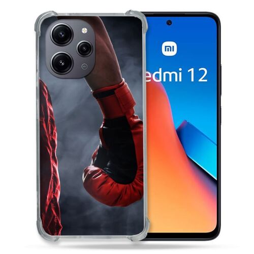 Coque Renforcée Pour Xiaomi Redmi 12 5g Sport Boxe Gant Rouge